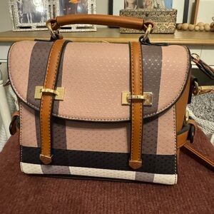 Elegant Beige and Camel Women's Bag